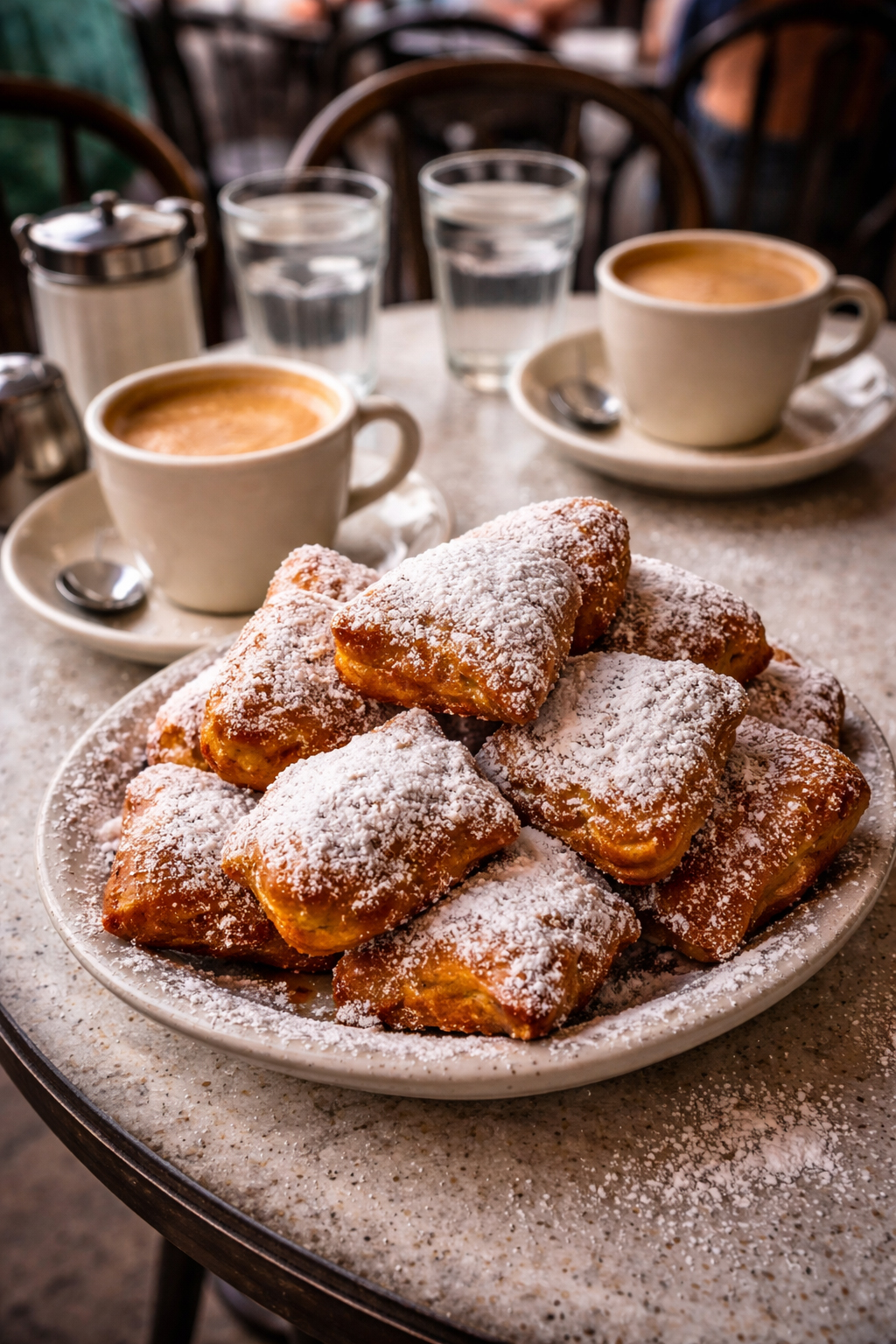 粉砂糖をまとったベニエ