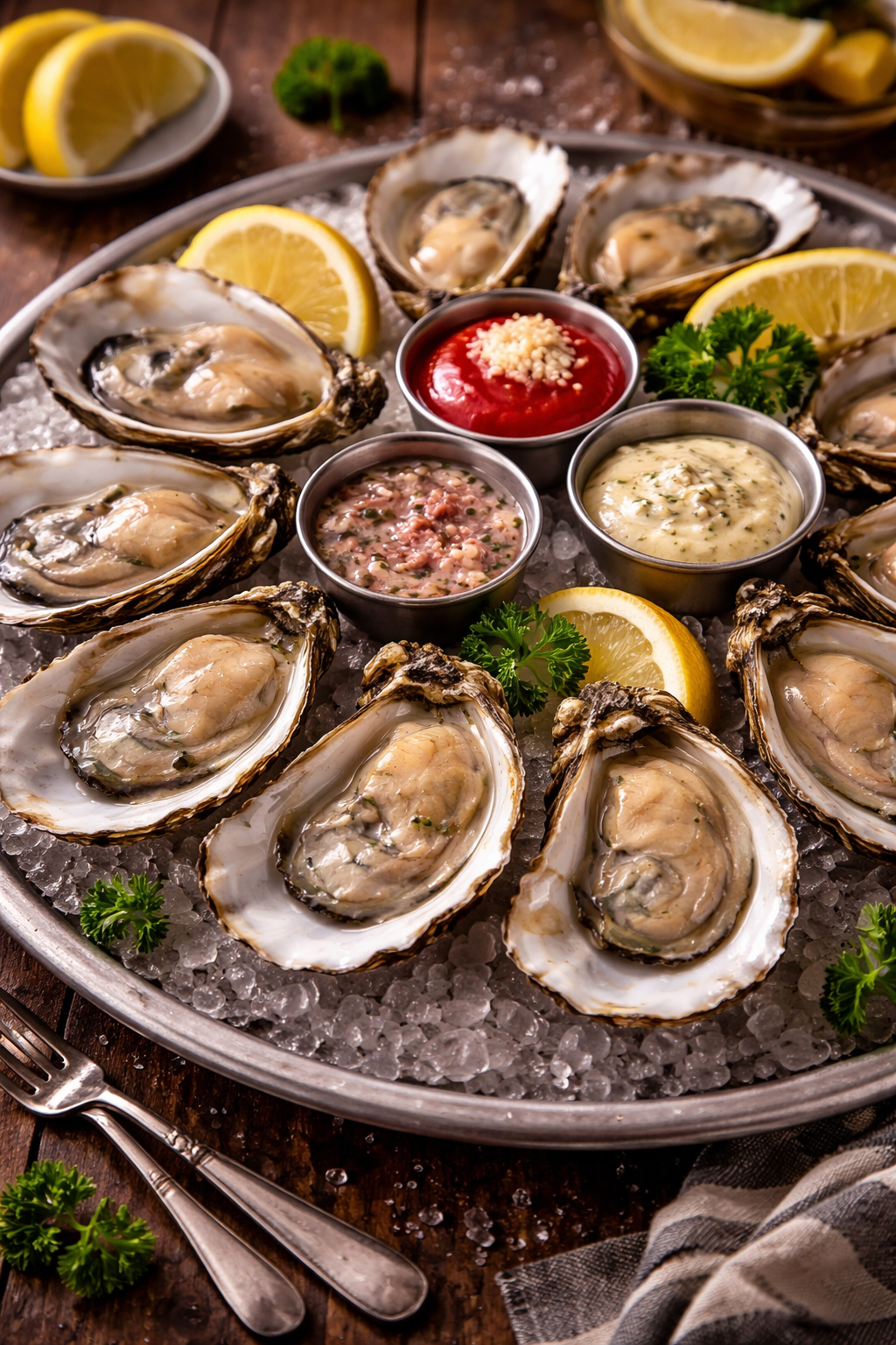 オイスターの皿